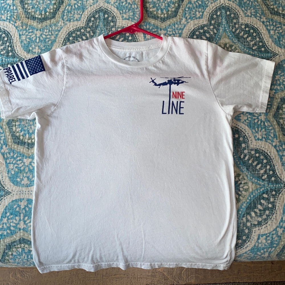 ❤️🤍💙 YL Nine Line Tee ❤️🤍💙